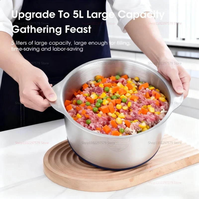 مفرمة اللحم الكهربائية 304 منتج أغذية من الفولاذ المقاوم للصدأ متعدد الوظائف مفرمة الخضروات خلاط طعام الطفل أجهزة المطبخ