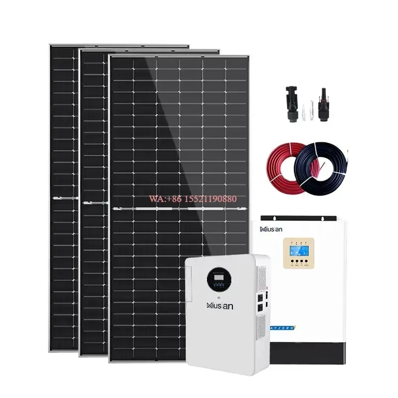 WMWMNU 10KW 30KW 50KW Off Grid Solar Power System Home Solar Panel Kit 3000W 5000W 10KW Sun Battery