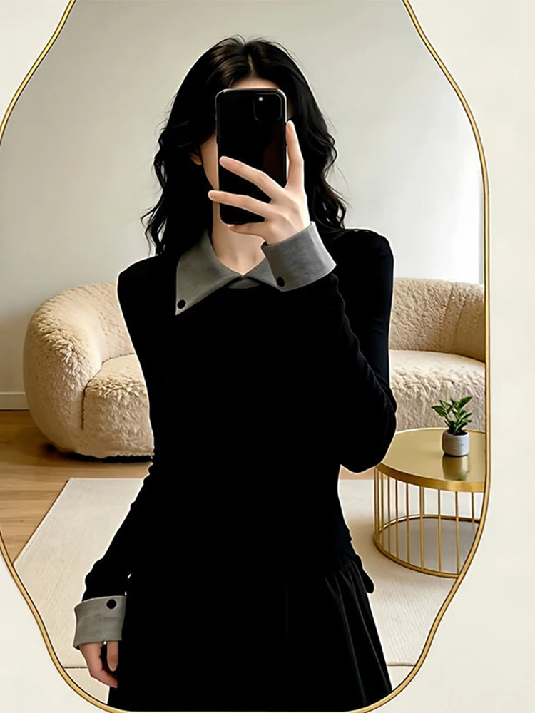 

Женская футболка с длинным рукавом в стиле ретро, облегающая, осенне-зимняя, базовая, высококачественная, для ношения под одеждой