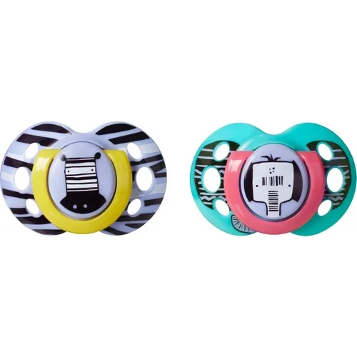 تومي تيبي متعة مصاصة 18 - 36 شهر 2 قطعة-منقوشة