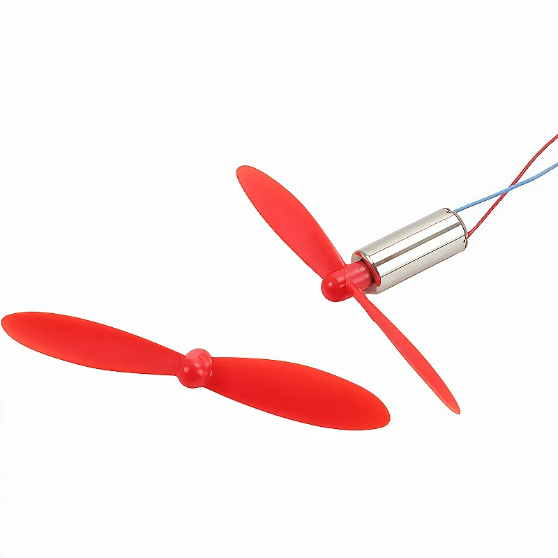 4 X DIY DC 3.7V 50000RPM 716 Hollow Cup Coreless High-speed Motor with 4 X 55MM Propeller CW CCW for DIY Micro FPV Quadcopter