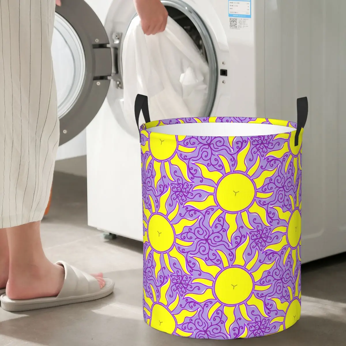 

Рапунцель Солнце Фонарь Складные корзины для белья Корзина для хранения грязной одежды Домашний органайзер Коробка