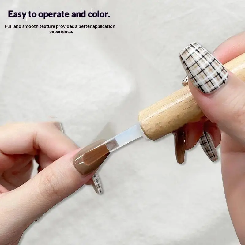 One Set Disposable Dip Replacement Brush Mini Nail Polish Replacement Brush Replacement Liquid Soft Bristles Flat Brush Pen