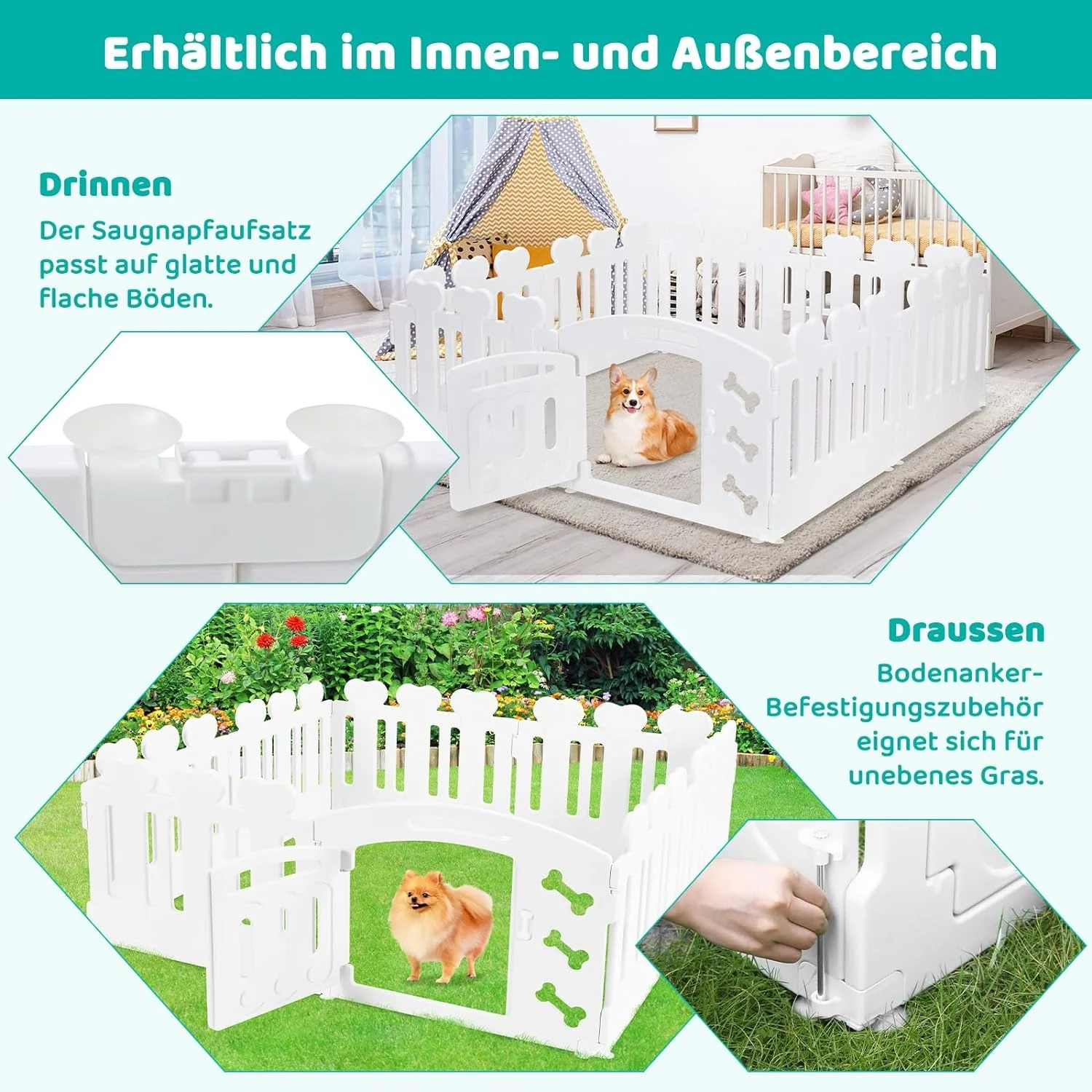 Novelty Dog Crate Pet Pens Cage Playpen Enclosure Puppy Kennel Outdoor Indoor Cat Exercise Whelp Ing Box Plastic Portable Gates