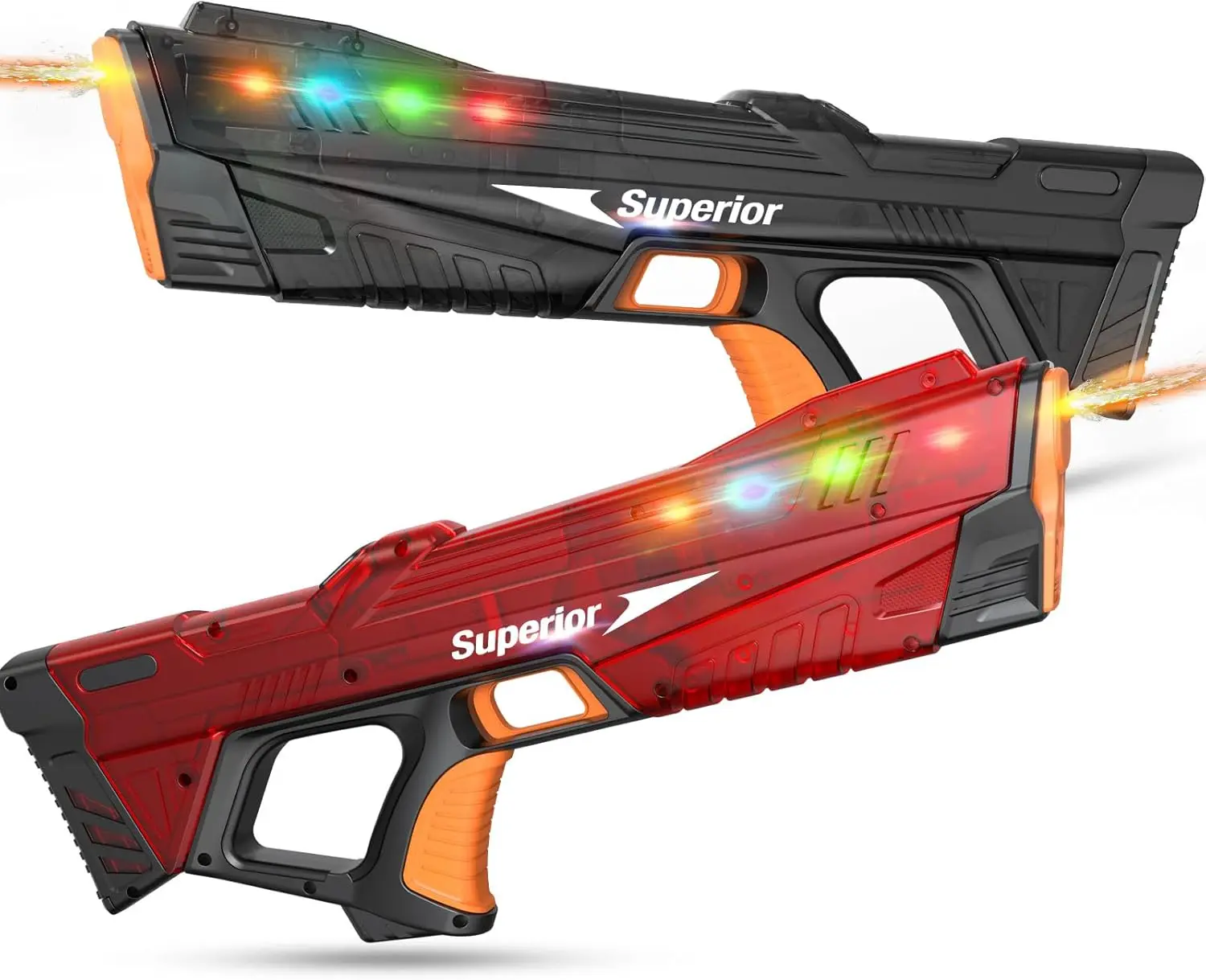 

Water Gun Outdoor Toy Electric With light Sprays Flame Effect Powerful Squirt Automatic Water Suction Blasters Summer Beach Toy