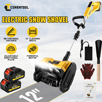 CONENTOOL 33000RPM 1500W Foldable Electric Snow Shovel 21V Cordless Snow Cleaner Snow Blower Garden Tools for Makita 18v Battery