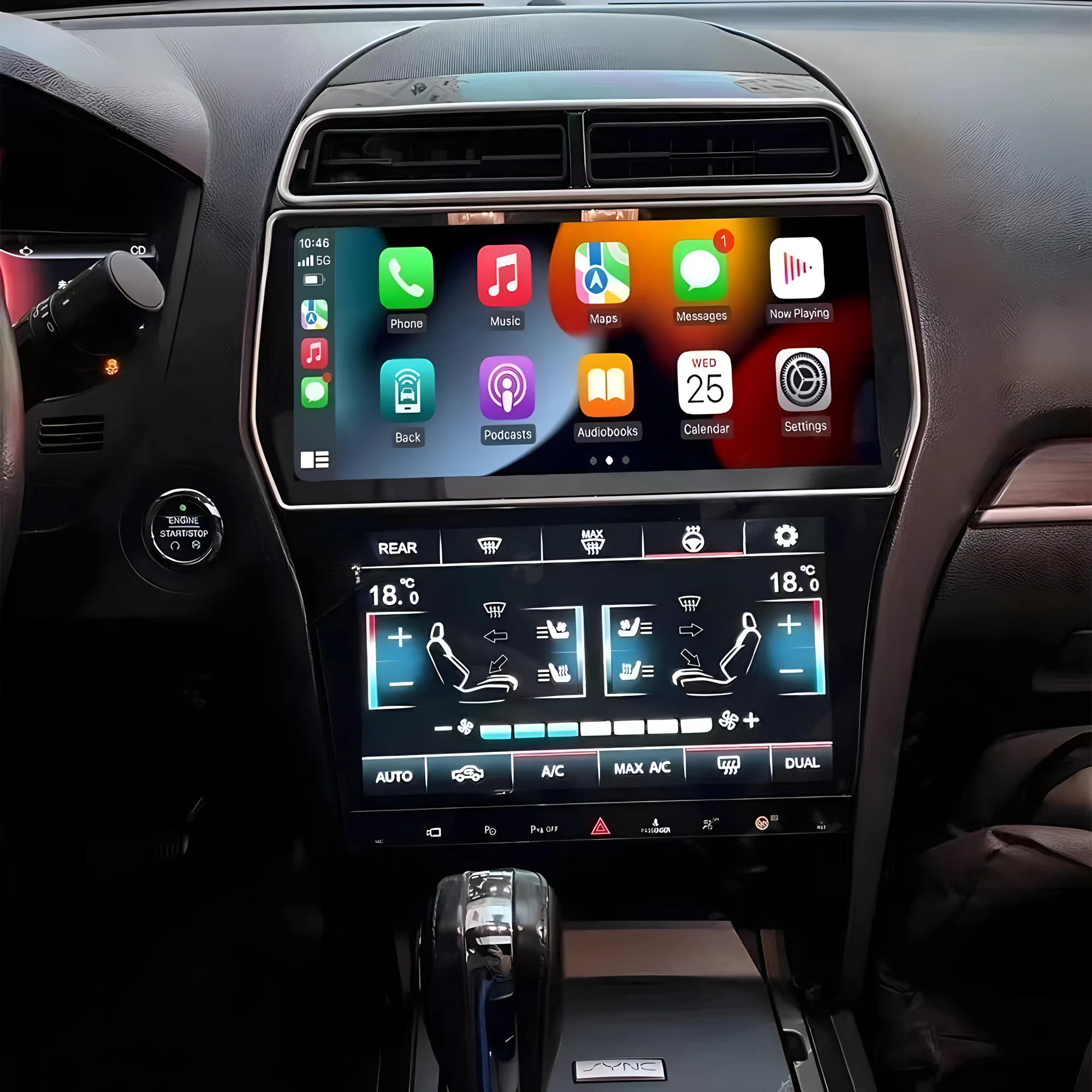 12.3 inch Dual Screen Android 13 8G-256GB Car Stereo For Ford Explorer 2011-2019 Radio GPS Navigation Head Unit Carplay Player