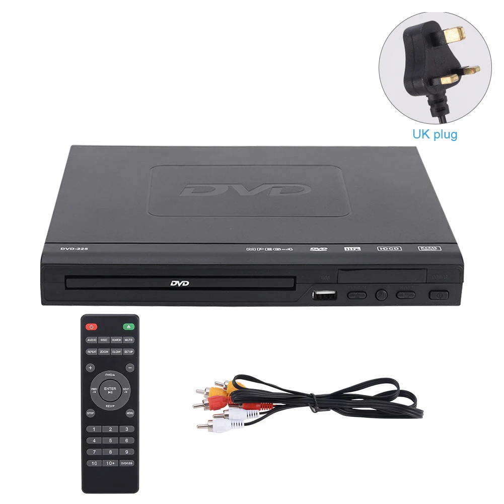 Film 720P compatibile con USB domestico con cavo AV Lettore DVD Intrattenimento Suono surround 5.1 Tutte le regioniMedia per la musica TV