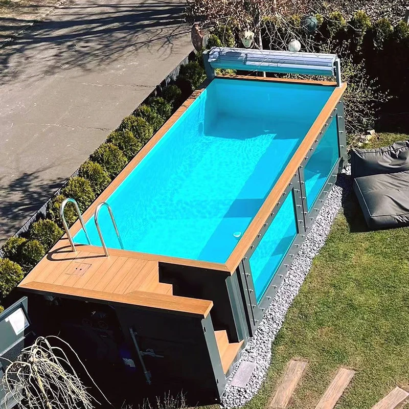 Modern Container Pool Outdoor Luxury Swimming Pool Design for Backyard Villa Resort and Recreation Areas