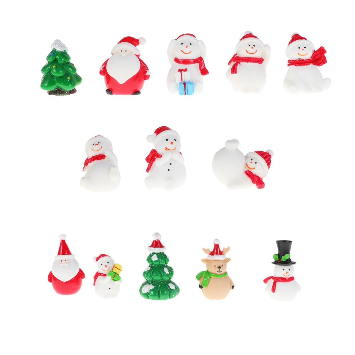 

13Pcs Snowman Keychain Creative Desktop Ornament Xmas Decor Home Office Decoration Gifts for Family Friends