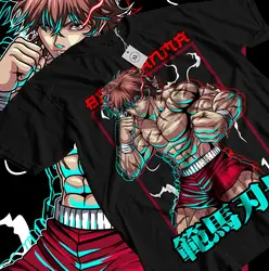 Baki the Grappler t-Shirt Baki Hanma Yujiro Hanma Baki Boxing Shirt tutte le taglie