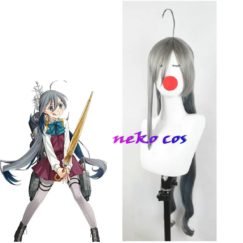 

nekocos Kancolle Kantai Collection yugumo Косплей Костюм парик