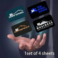 S-Snow P-Peak Brand Credit Card Skin Stickers No Adhesive Residue Water Proof for VISA Credit Card Subway Access Card