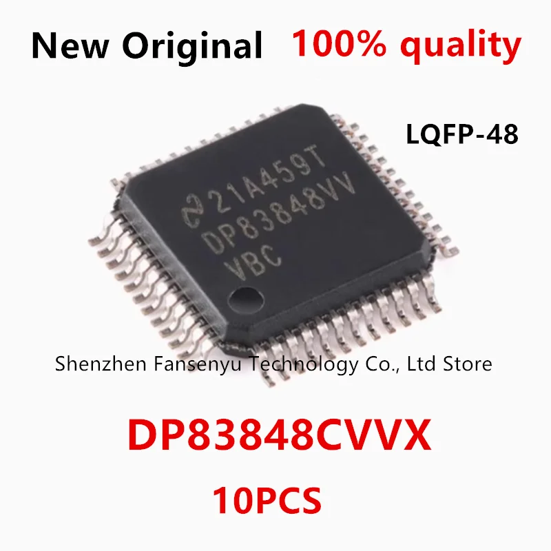 

(10piece)100% New DP83848 DP83848CVVX DP83848CVV DP83848VV QFP48 Chipset.
