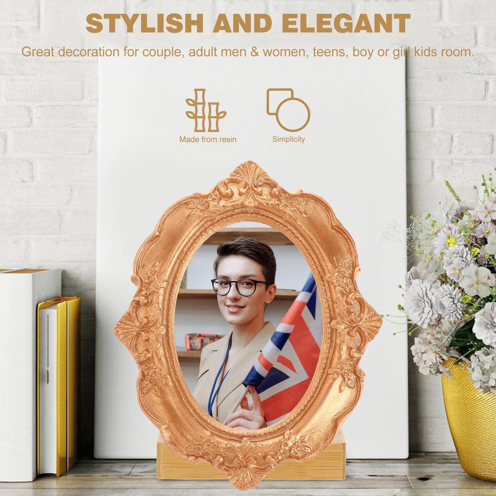

Decorating Frame Decorative Photo Vintage Home Table Decoration Resin Picture Frames