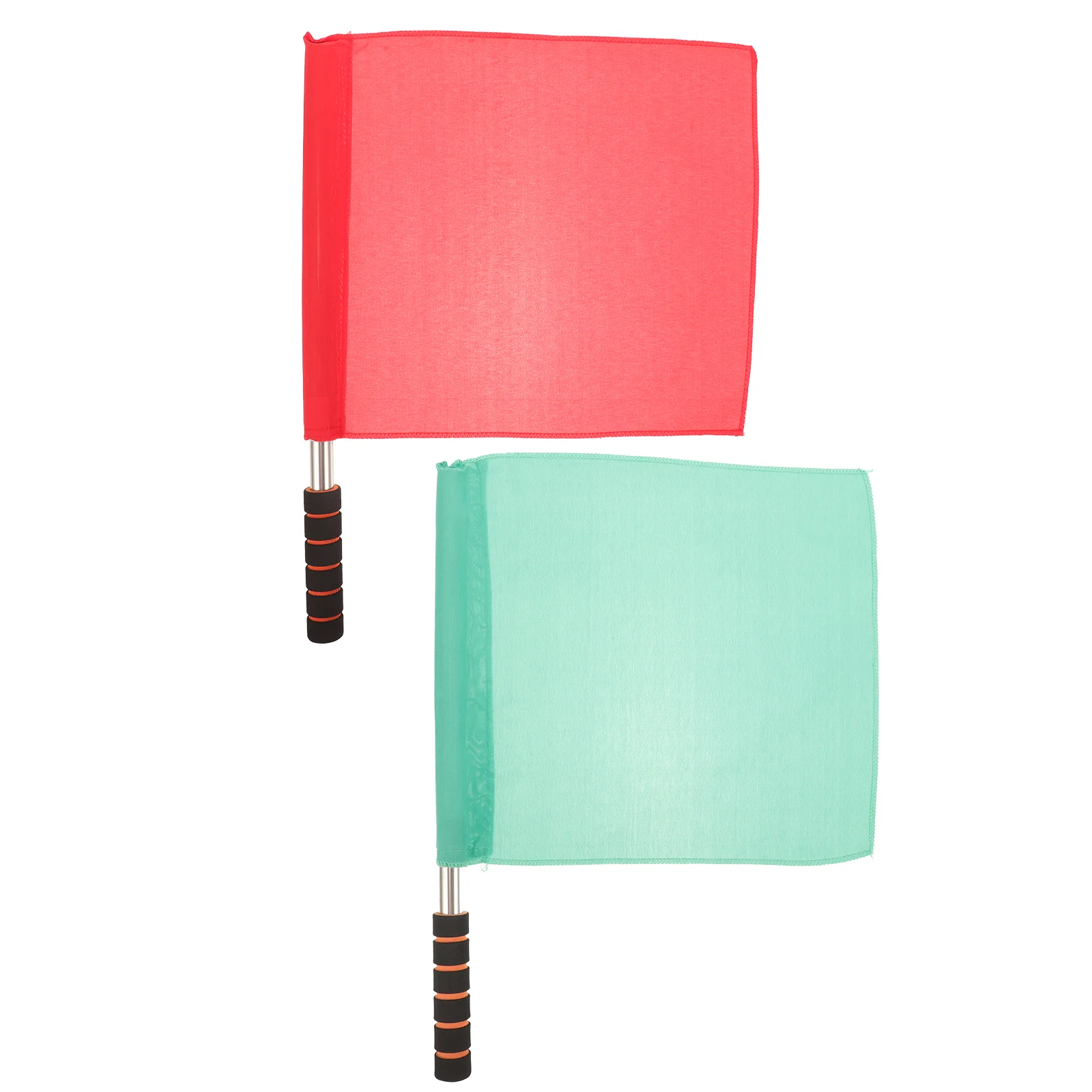 

2Pcs Hand Signal Flags Match Flags Portable Field Flags Referee Hand Flags Match Soccer Signal Flags