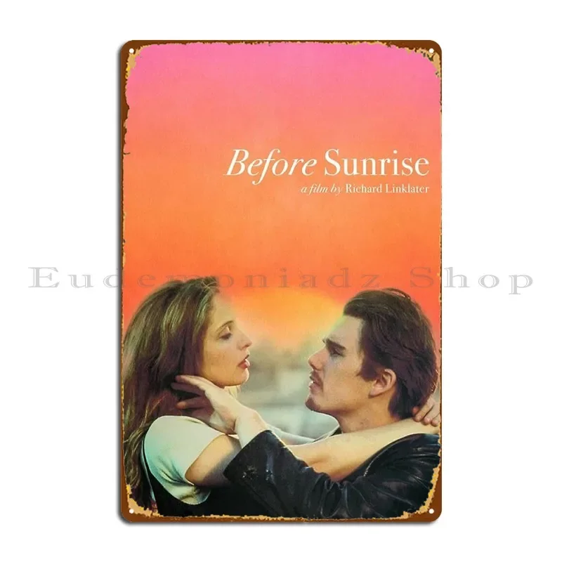 Letrero de Metal Before Sunrise, impresión personalizada, garaje, fiesta, hogar, cartel de estaño