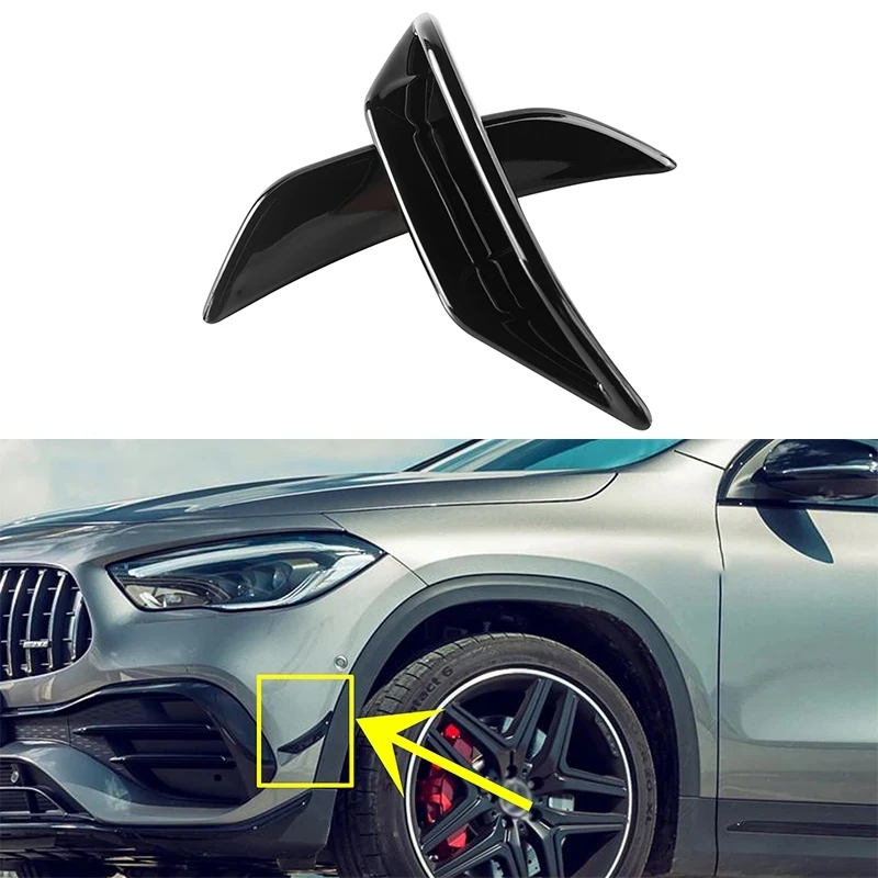 Car Front Bumper Fog Light Cover Trim Splitter Spoiler for Mercedes Benz H247 GLA180 GLA200 GLA220 GLA250 GLA45S 2020