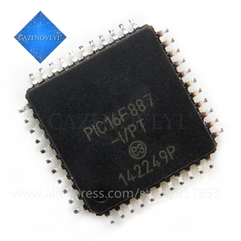 2pcs/lot PIC16F887-I/PT PIC16F887 16F887 TQFP-44 In Stock