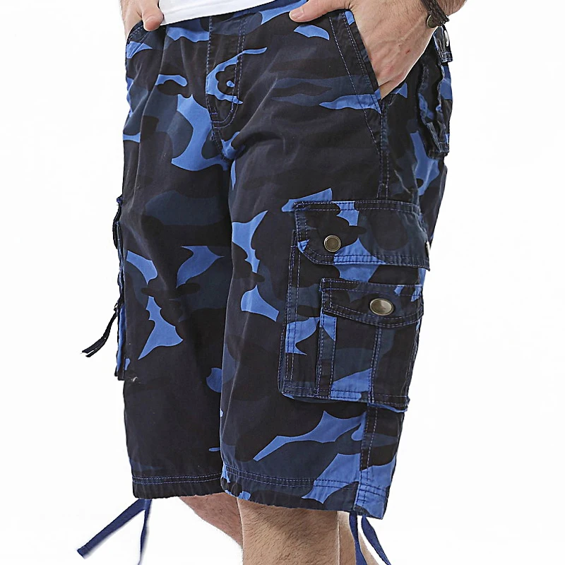 

Тактические шорты-карго, мужские камуфляжные шорты для бега, повседневные спортивные полубрюки на открытом воздухе, хлопковые дышащие шорты-карго с карманами