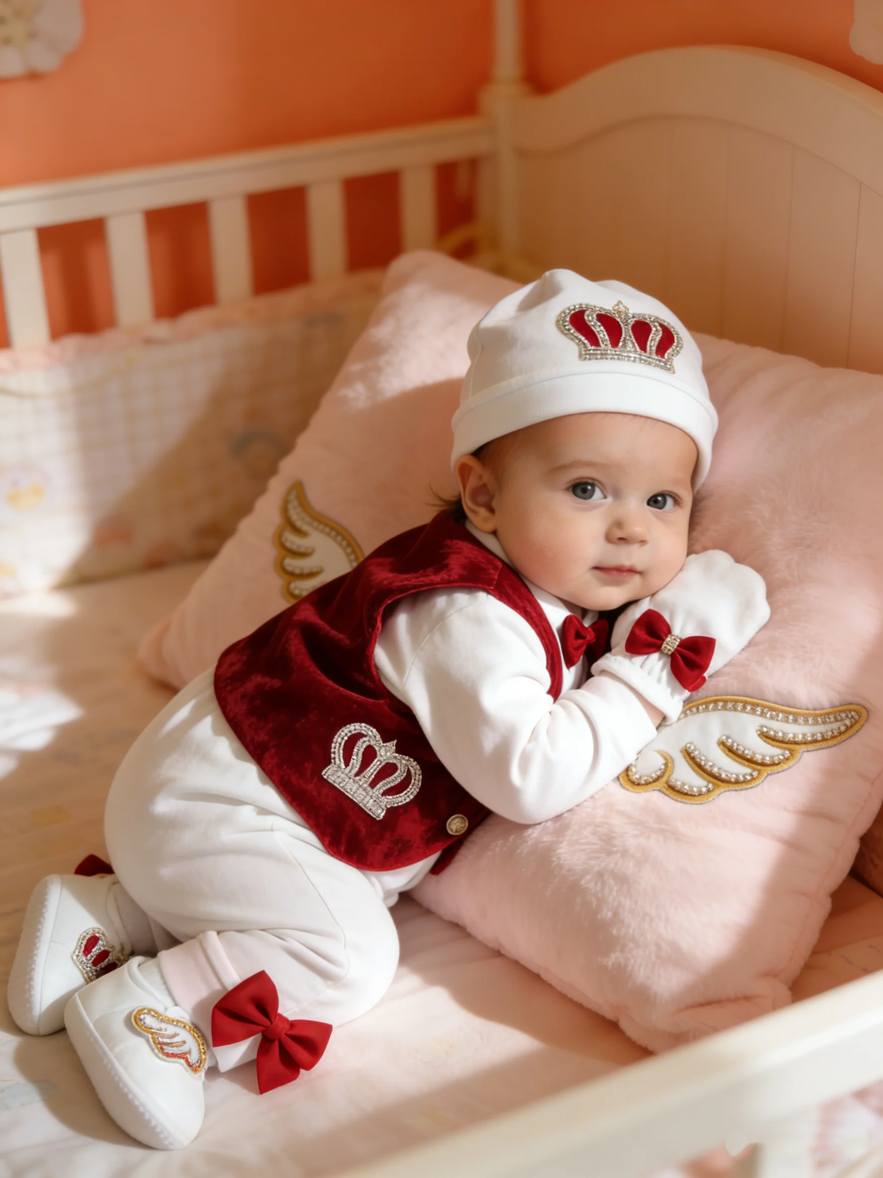 conjunto-de-5-piezas-para-bebe-recien-nacido-chaqueta-de-terciopelo-mono-con-corona-gorro-manoplas-y-botines-algodon-suave-y-transpirable-0-9-meses-uso-diario