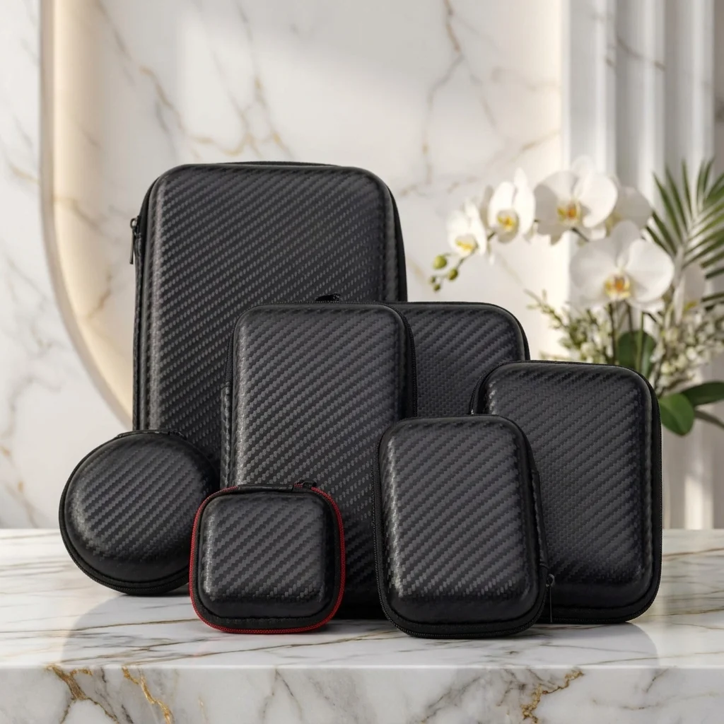 Simple EVA Earphone Bag Wear-resistant Durable Data Cable Organizer Portable Universal Charger Case