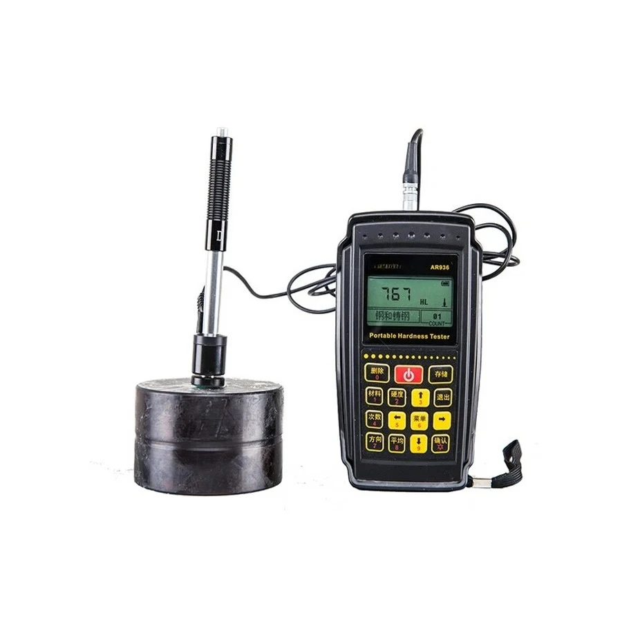 AR936 Portable Leeb Hardness Tester Set - Comprehensive Range 170-976 HV 17-68 HRC 19-651 HB 30-100 HS 59-85 HRA for Material