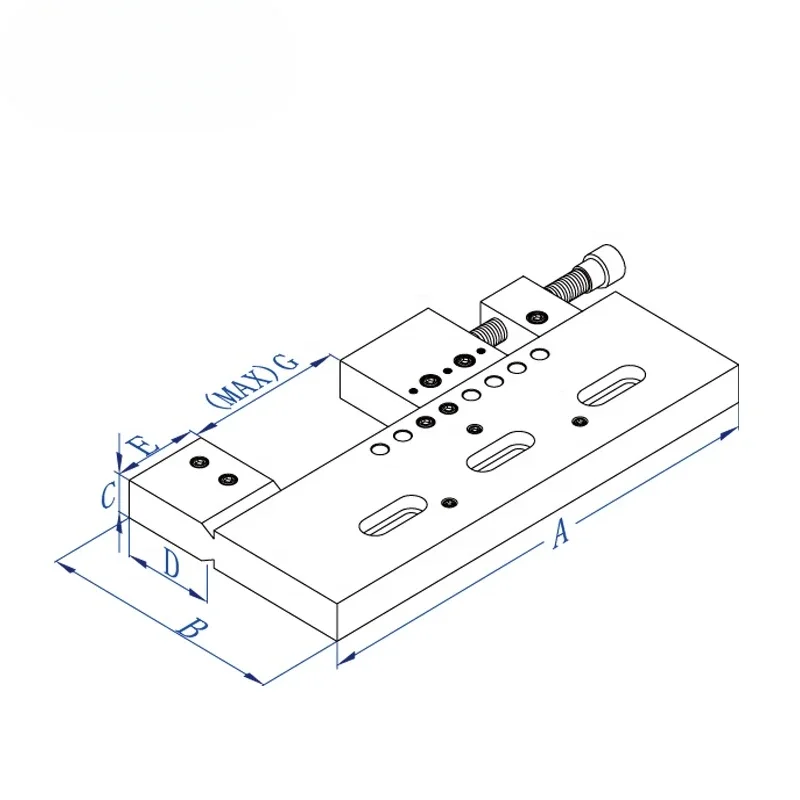 3A- 210008   Ferramenta de braçadeira de fixação EDM de corte de fio de torno Vertex de liberação rápida resistente