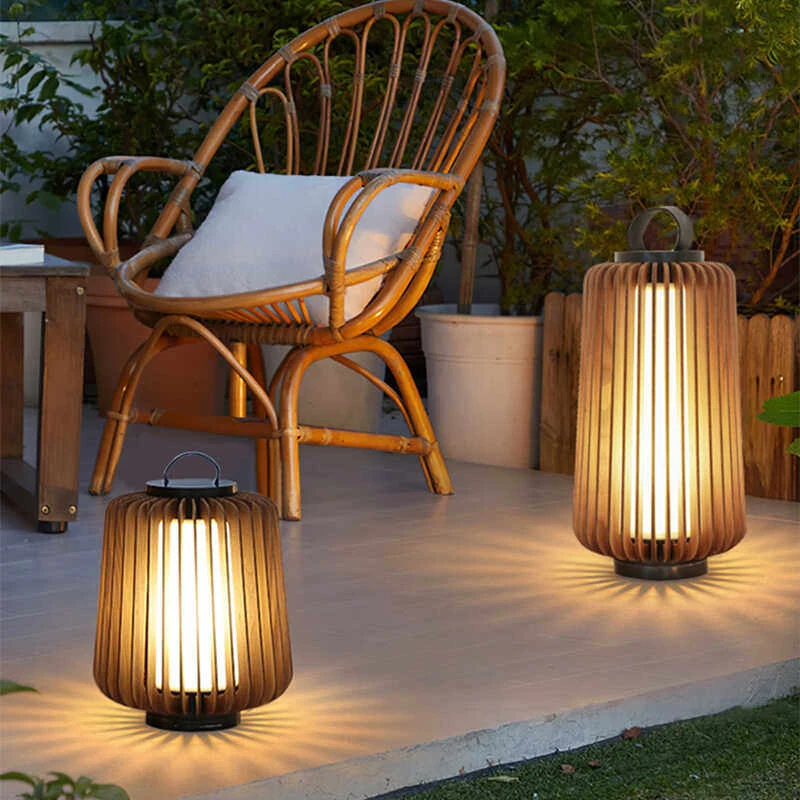 Luminous floor lamp courtyard solar LED outdoor lighting non solar lamp outdoor garden lamp outdoor garden decoration view 5