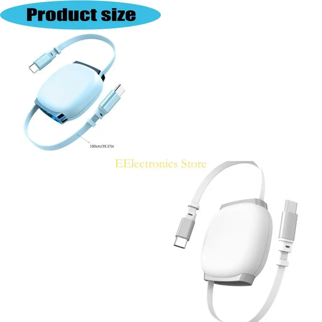 B03C Desk Ready USB Type C to USB Type C Cable 240W with Carry Case