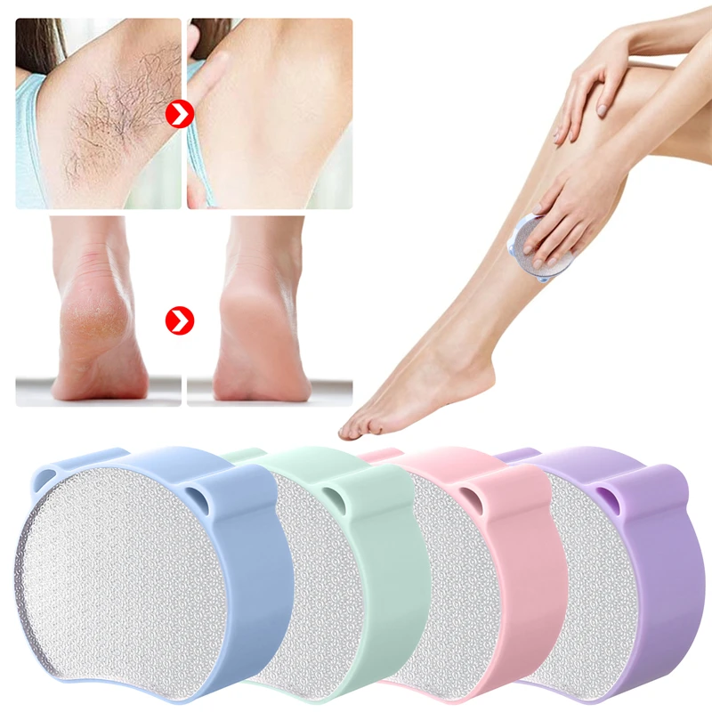 Nano Glass Hair Grinder Foot Grinder Manual Physical Safe Epilator Easy Cleaning Reusable Epilator Tool Crystal Hair Remover