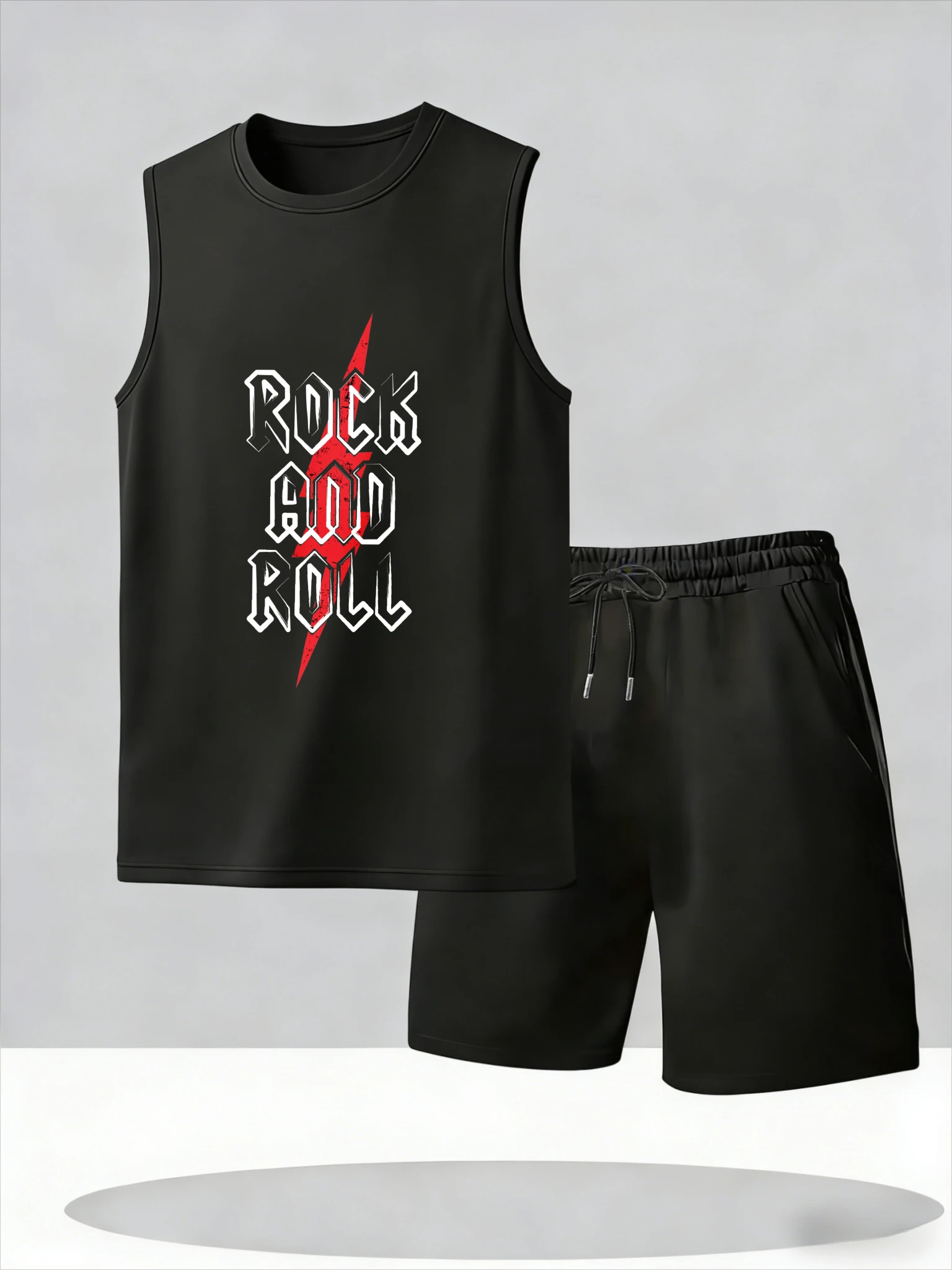 

Men's Tank Top Sets 2026 Summer Thin Quick Dry Breathable two-piece set Suit for man seaside running beach crewneck oversize