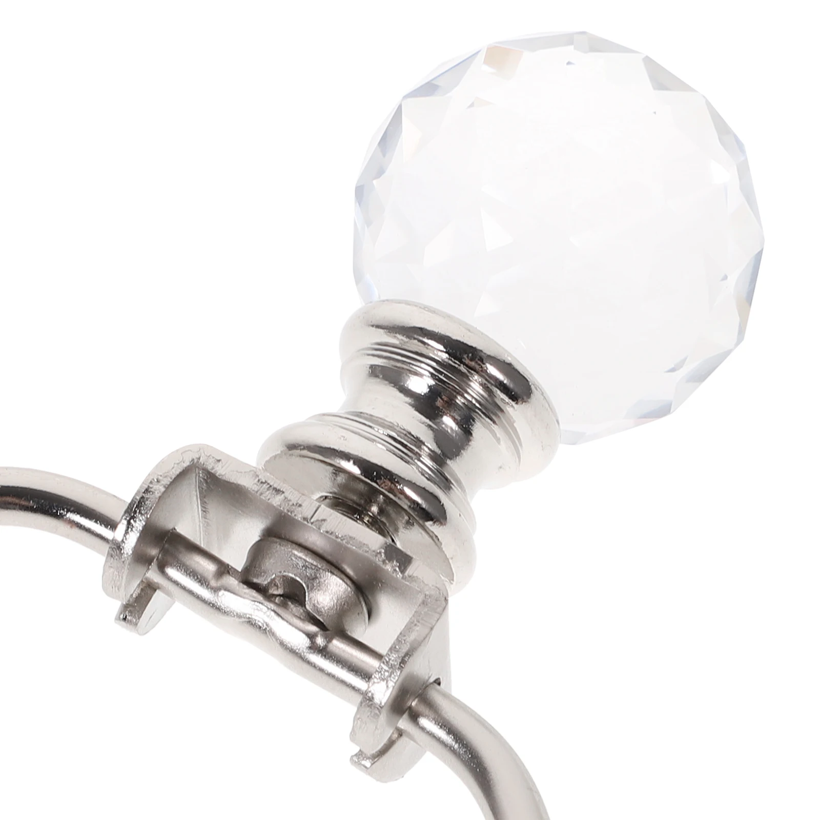 

Crystal Hat Harp Stand Finials Metal Parts Rust Proof Silver Protective Coating Lamp Shade Holder Desk Lamp Repair Lighting