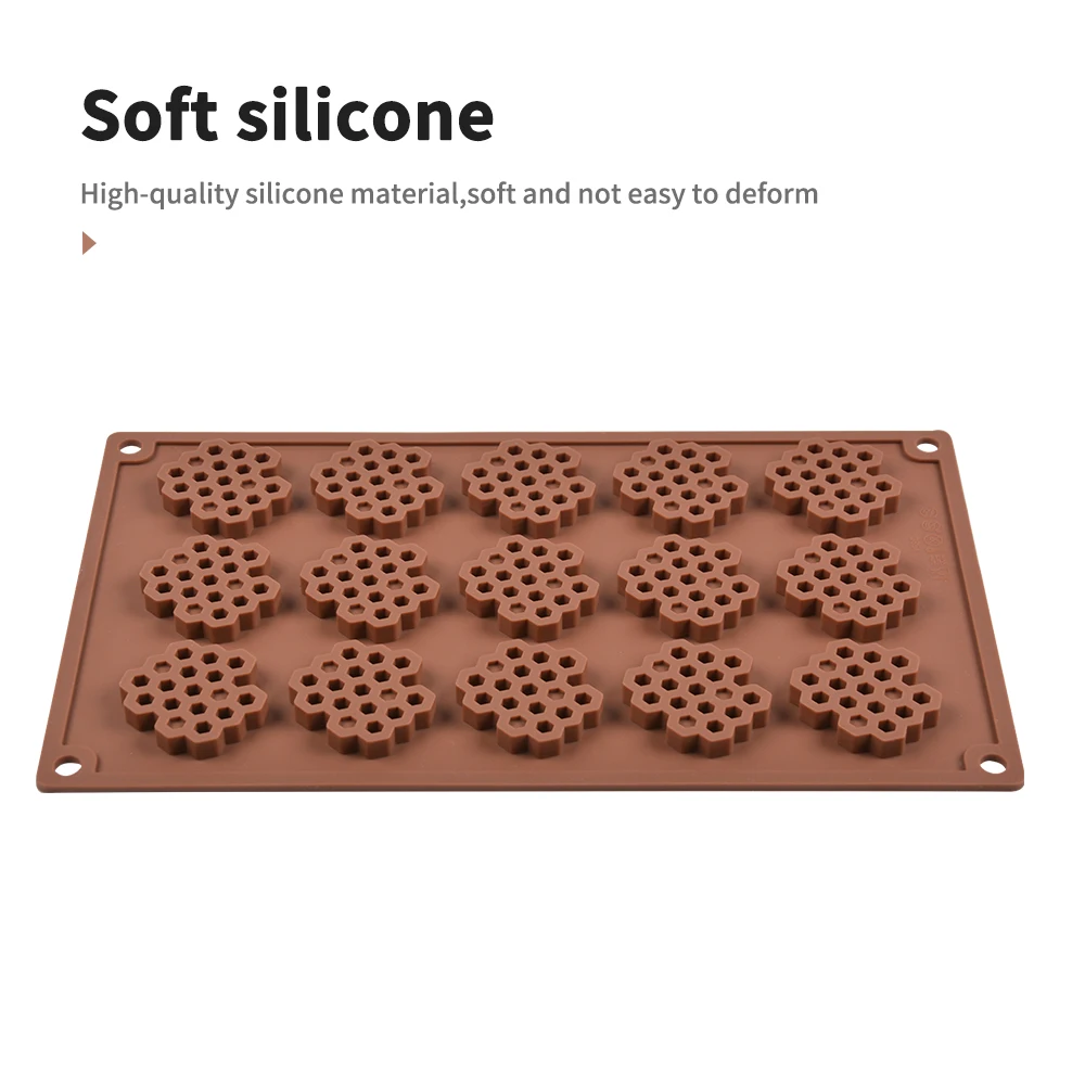 Honeycomb Mousse Cake Silicone Mold French Western Dot Lace Decorative Chocolate Mold Honeycomb Baking