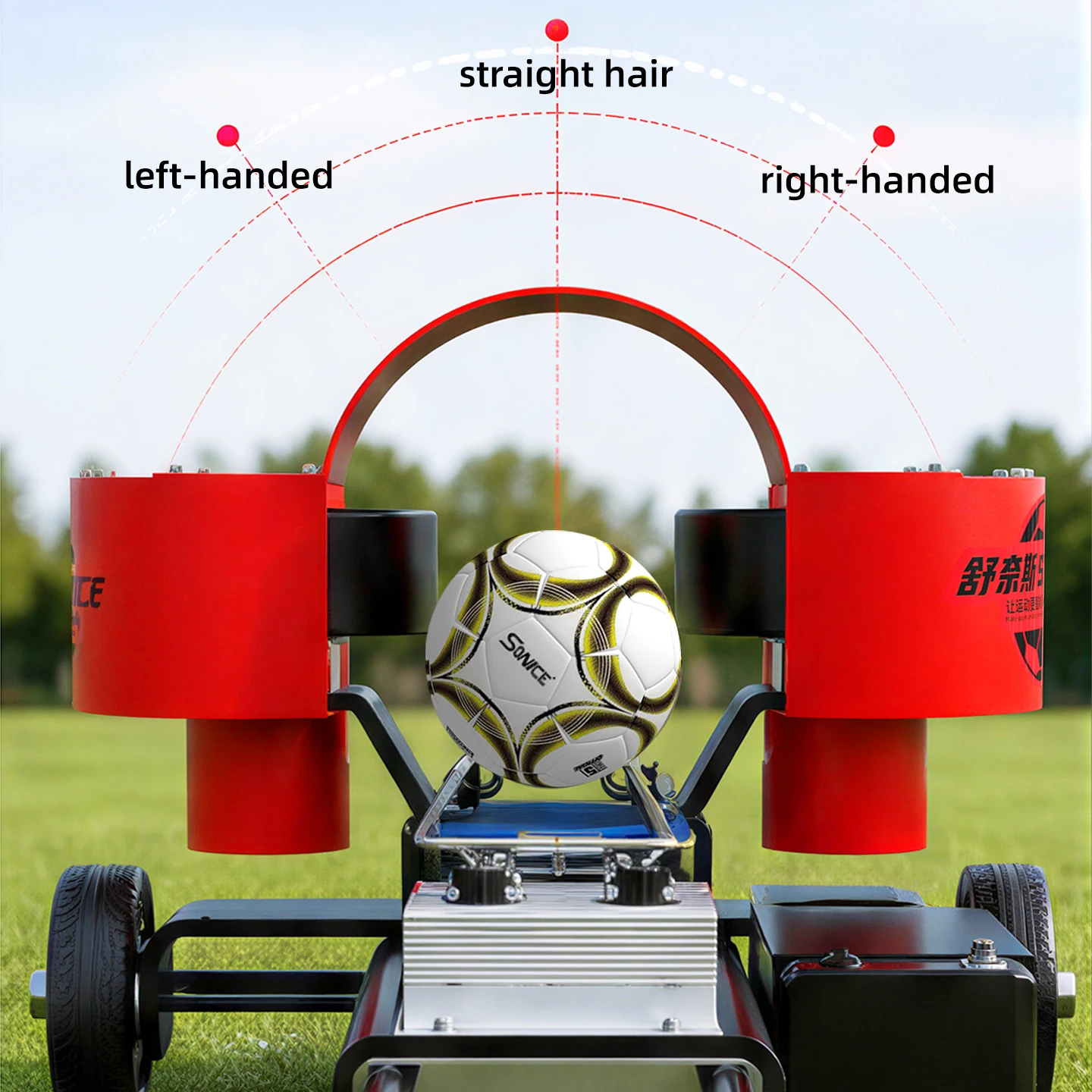 Automatic Football Launcher Machine Practice Equipment Size 5 Balls Ideal for Coaches & Players