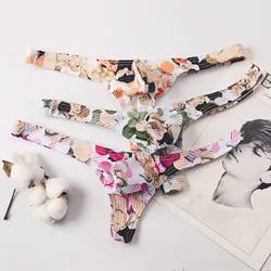 Fantasy Thong Men's Underwear Sexy Breathable Fashion Comfortable Personalized Erotic Thongs Pants T Back U Convex Pouch