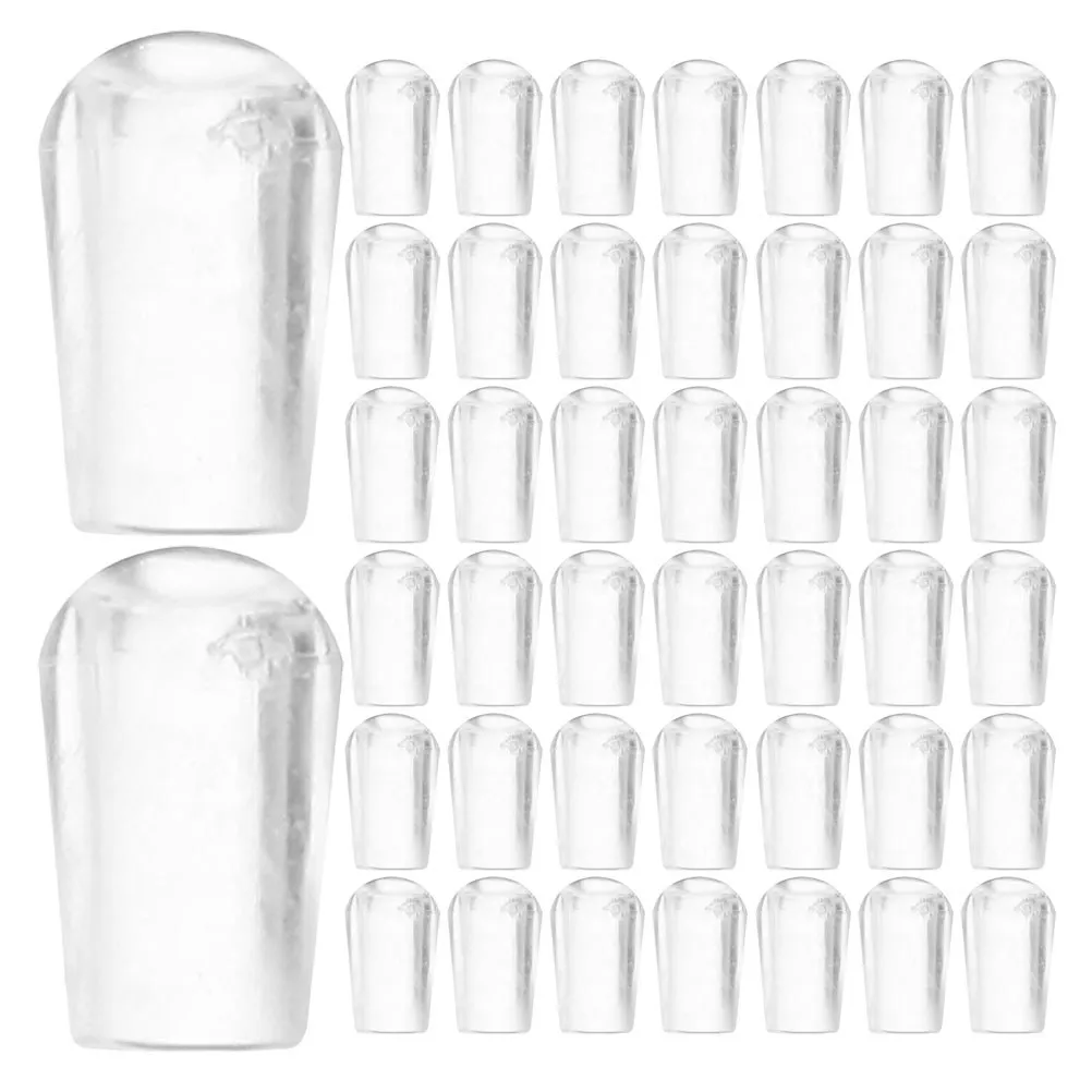 50pcs Rubber Screw Caps for Hangers – PVC End Covers, Shelf Prong Protectors, Metal Tubing Tip Sleeves