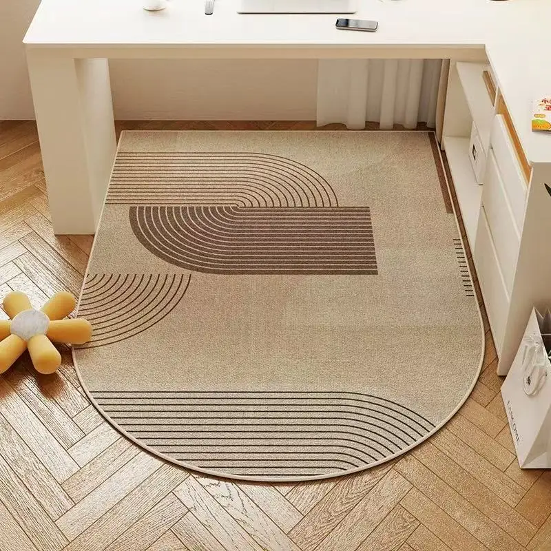 VIKAMA Cream Style High-End Desk Swivel Chair Carpet Anti-Slip And Wear-Resistant Floor Mat Home Decoration