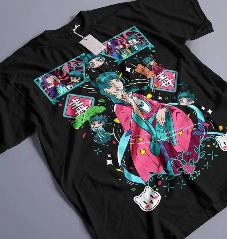Relaxing and Comfortable Kusuriya No Hitorigoto Maomao Tshirt Kawaii Short Sleeve Girl Gift Shirt 2026 New Cotton Summer Tshirt