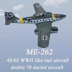 Dynam Me262 Wwii Real Aircraft Fixed Wing Double 70 Channel Rc 4s/6s Electric Channel Model Aircraft Toy