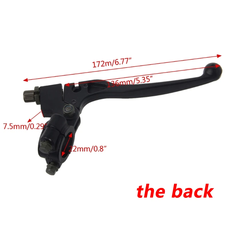 1 pcs 22mm 7/8-inch Left Universal Clutch Lever Handle Suitable for Bike ATV Motorcycle 50-150cc