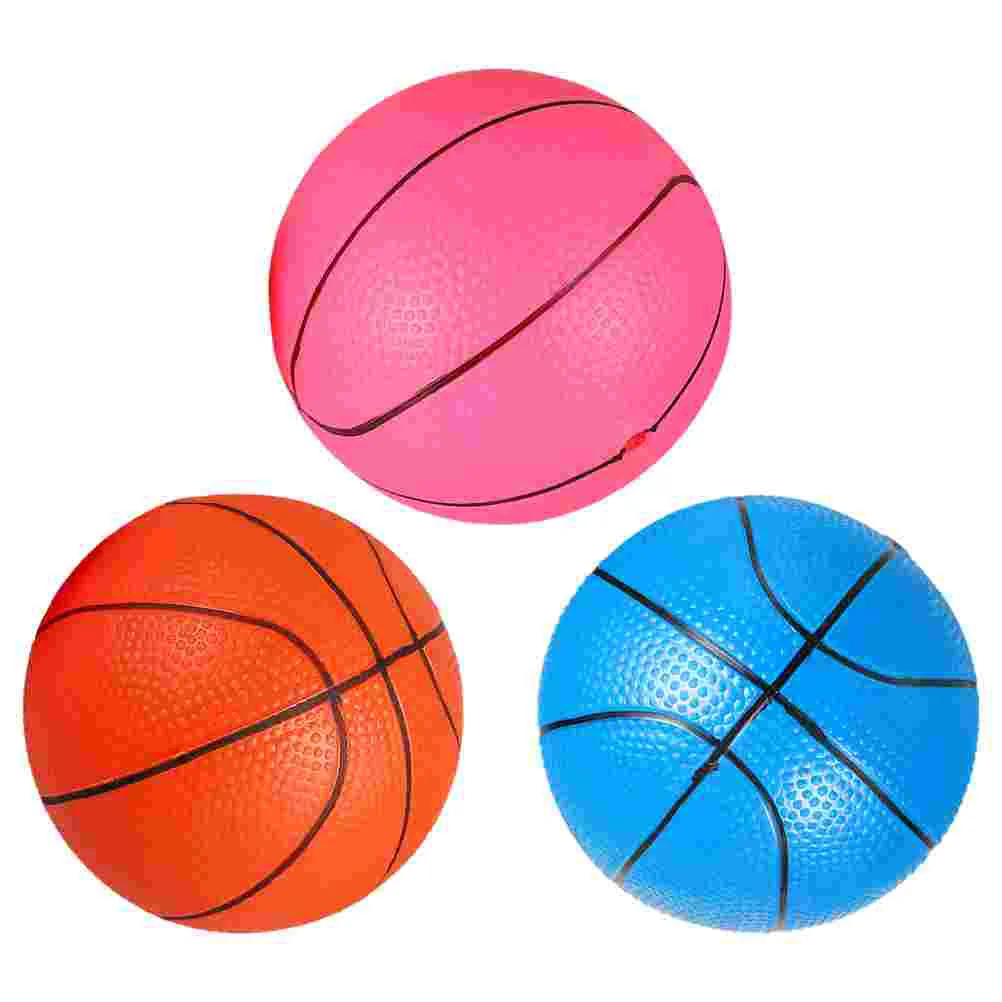 3 Pcs Basketball Bouncing Balls Toys Children Basketballs Kids Sports Supply Puzzle