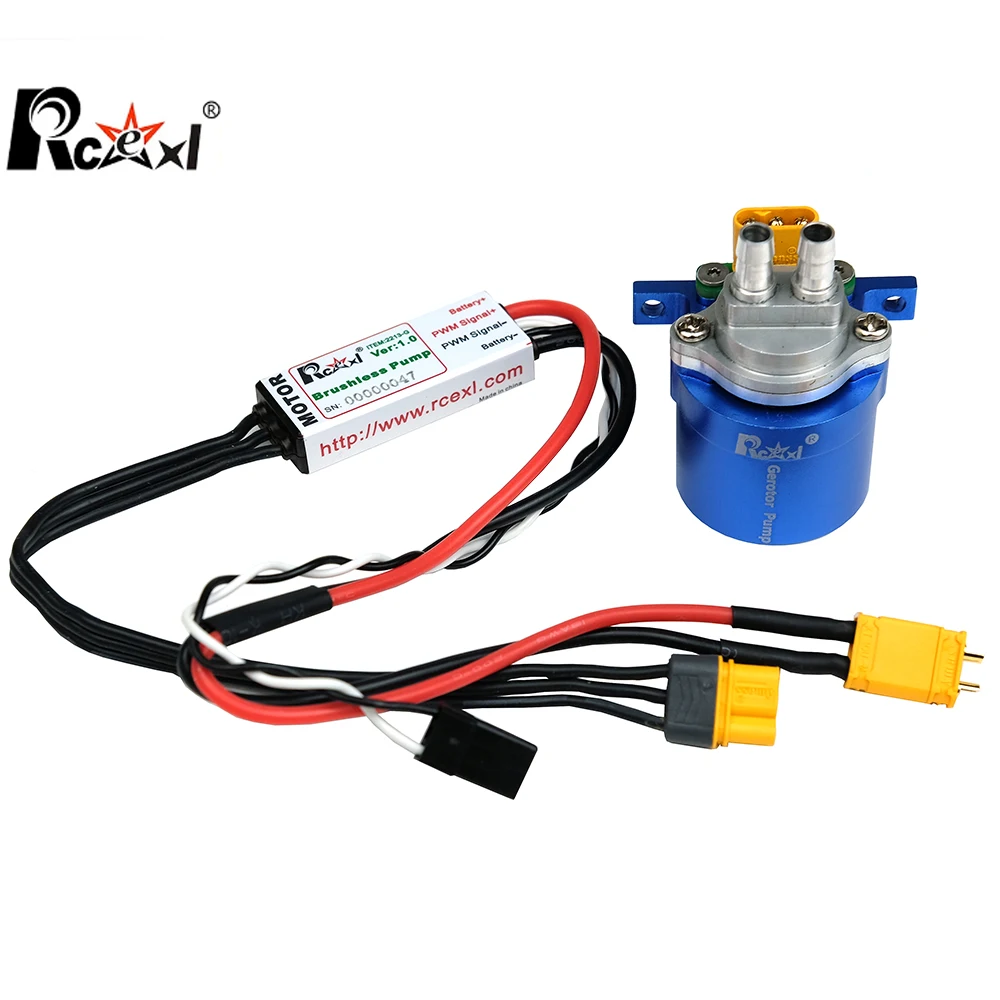 RCEXL Metal Brushless Motor Smoke Pump Oil Pump Electric Refueling Pump for Fixwing JET RC Engien Model Accessory