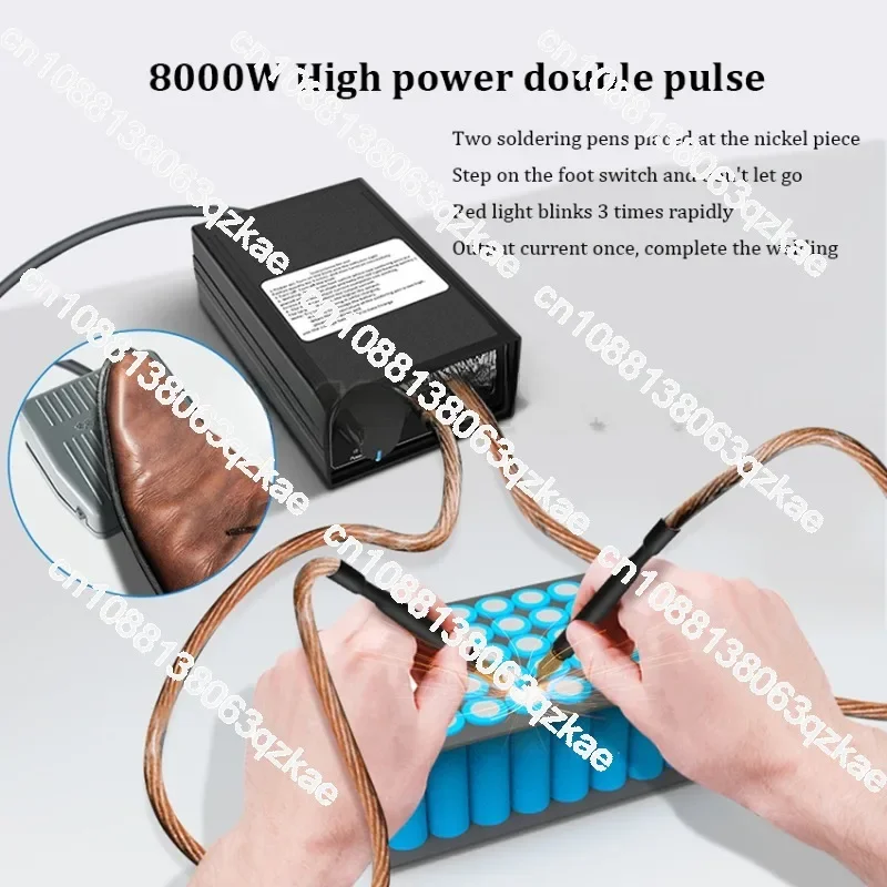 8000W Spot Welder High Power Kit DIY 18650 Battery Pack Welding Tools Portable Spot Welding Machine Pen for 0.1/0.3mm Nickel