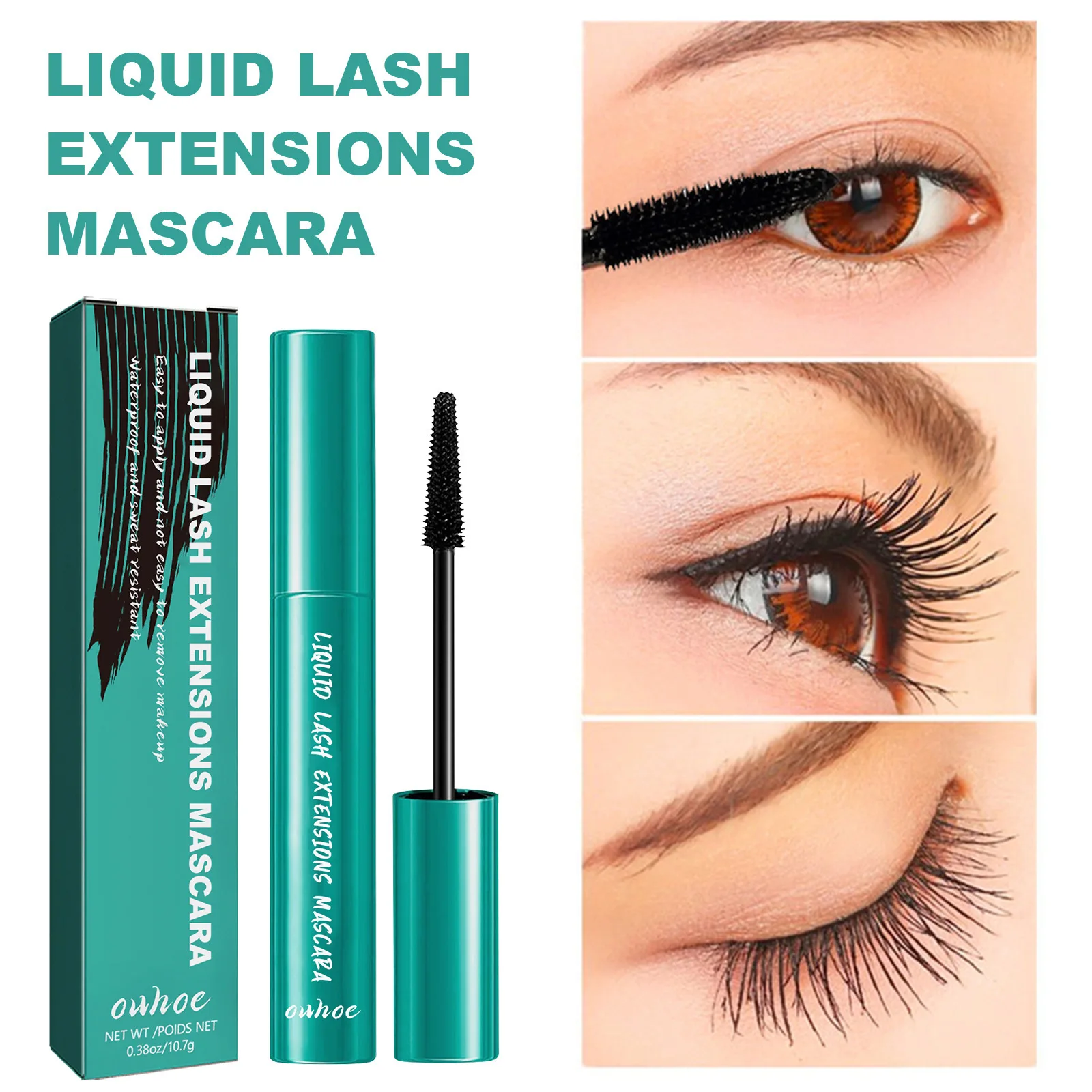 Prosperar-Cílios Curling Mascara, Alongar Cílios, Volume Extra, Impermeável, Preto Natural Lashes, Líquido Lash Extensões, Maquiagem dos olhos