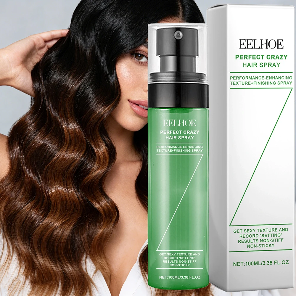 Perfect Crazy Haarspray 100ml, Nicht-Klebende Textur-Fixierspray, Langanhaltender Halt Leistungssteigernder Haarstyling-Nebel