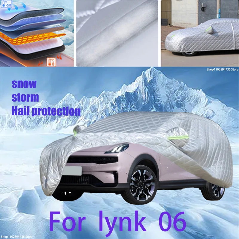 For lynk  06 Outdoor Cotton Thickened Awning For Car Anti Hail Protection Snow Covers Sunshade Waterproof Dustproof