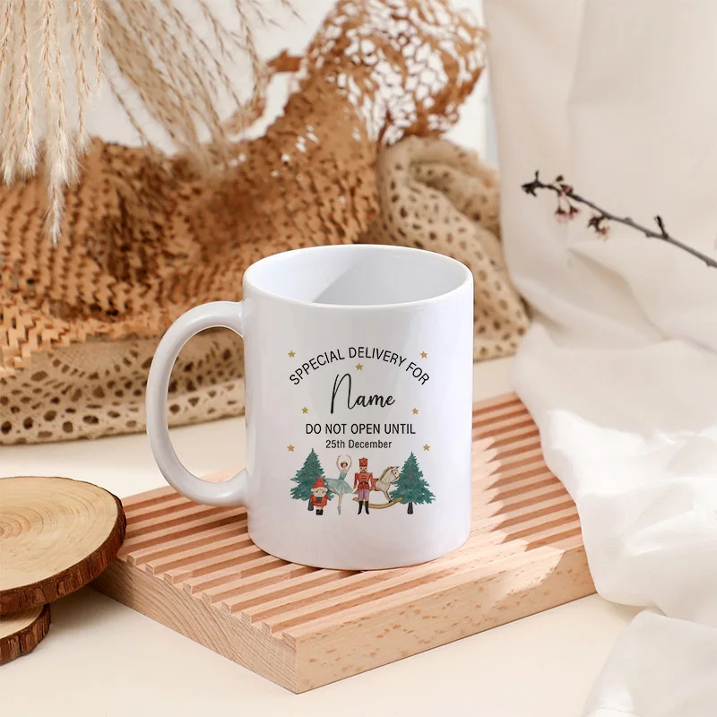 Merry Christmas Coffee Mug Cartoon Bear Reindeer Beer Cups Joy Peace Mug Cute Dog Milk Cola Cup Drinkware for Tea Funny Mugs Bar