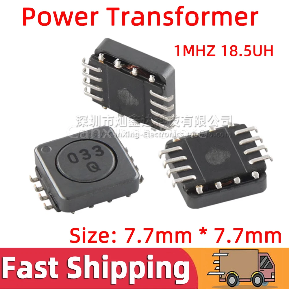 

10pcs SMD SMT CLQ7D27 Power Transformer Frequency 1mHZ Inductance 18.5uH 2W Winding Isolated Transformer