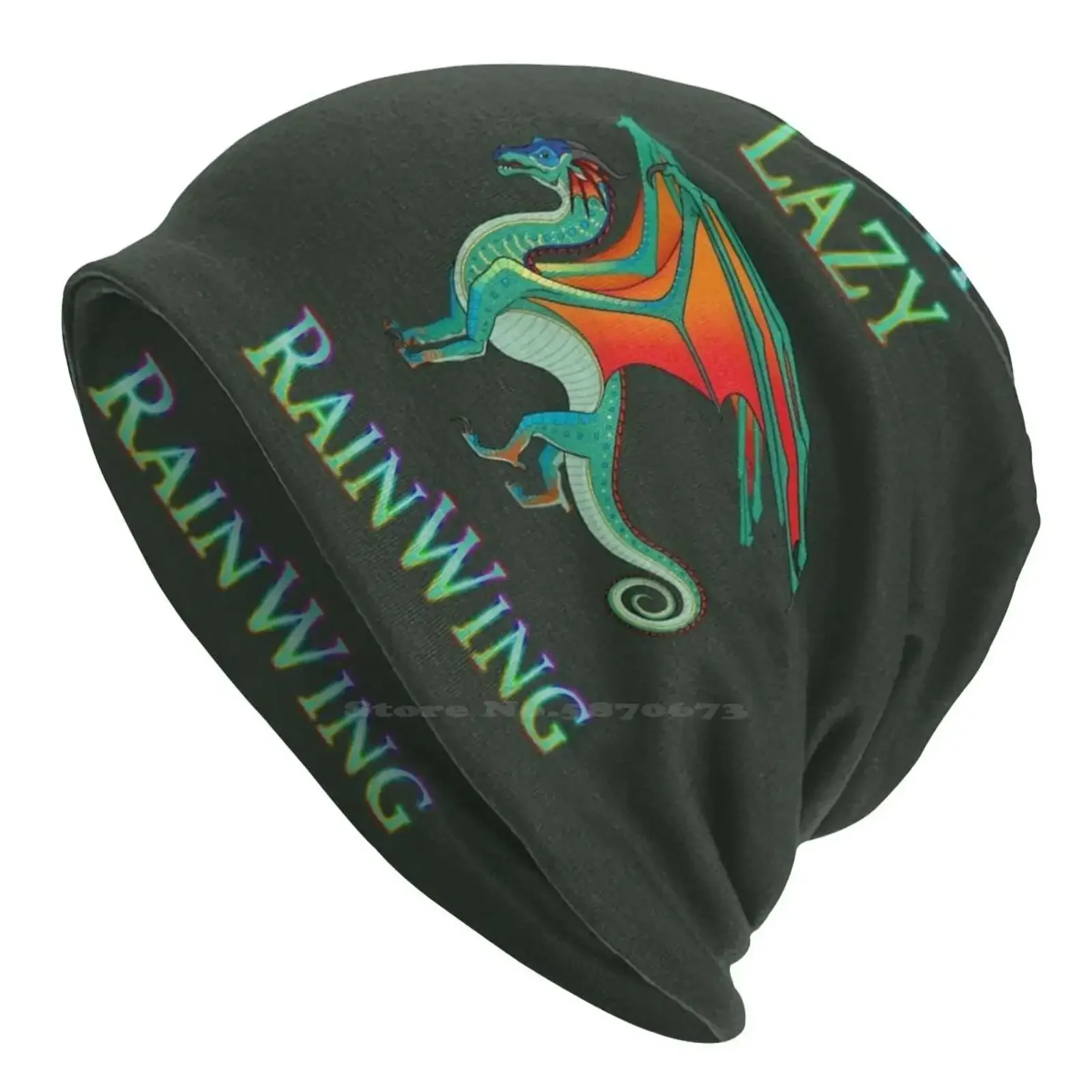 I'm A Lazy Rainwing Knitted Hat Warm Beanie Outdoor Caps Wings Of  Wof Rainbow Forest Dragon Chameleon Tui Sutherland